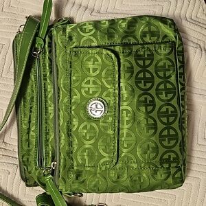 GIANINI BERNINI GREEN CROSSBODY PURSE